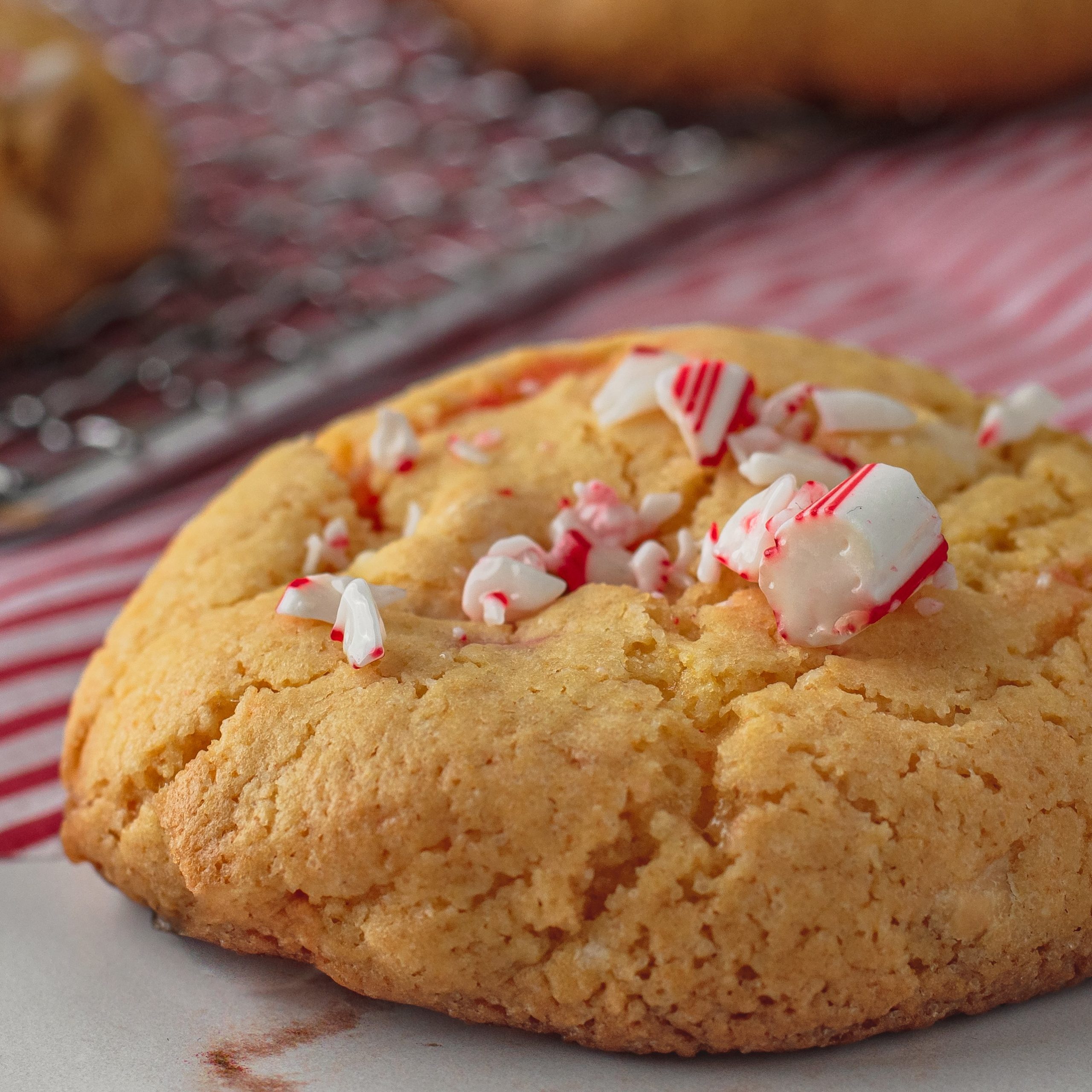 Peppermint Cake Mix Cookies