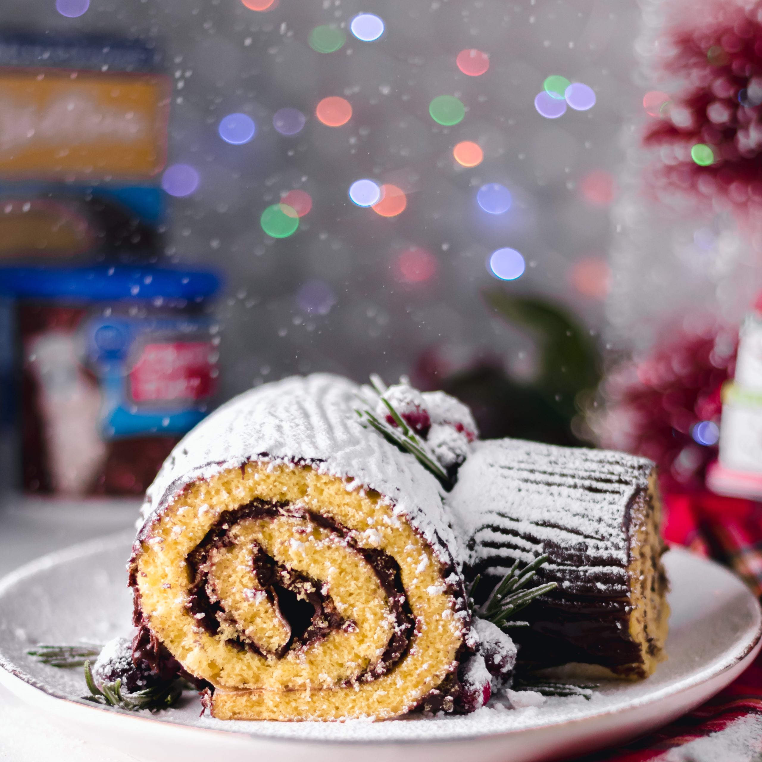 Yule Log Cake Roll