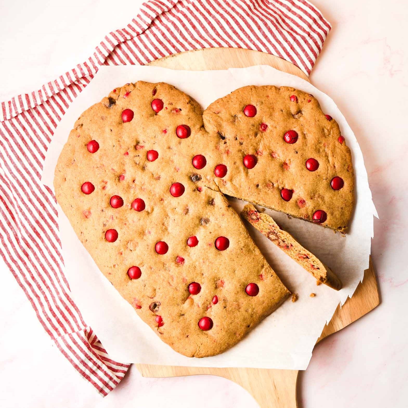 Chocolate Chip Heart Cookie
