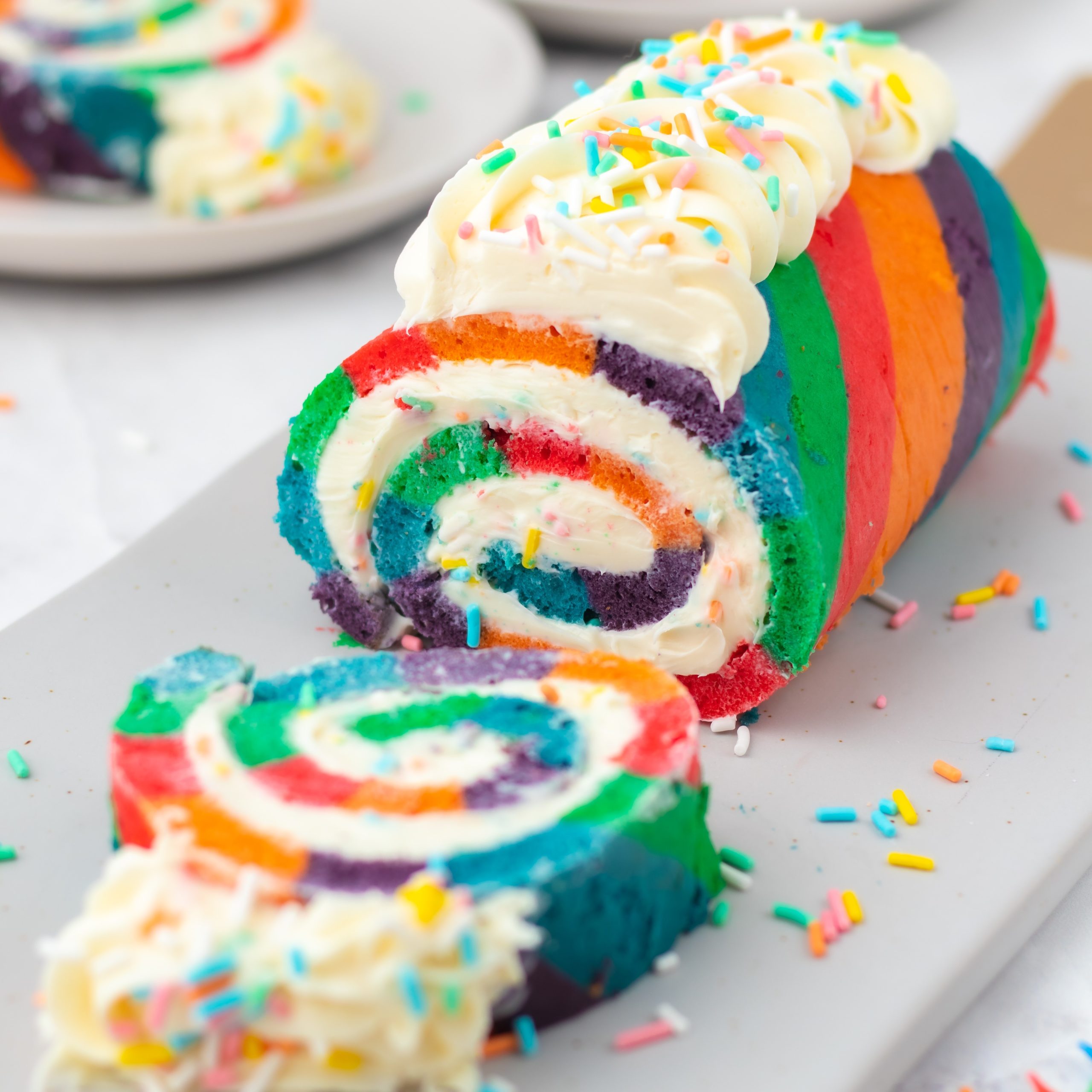 Rainbow Funfetti® Cake Roll