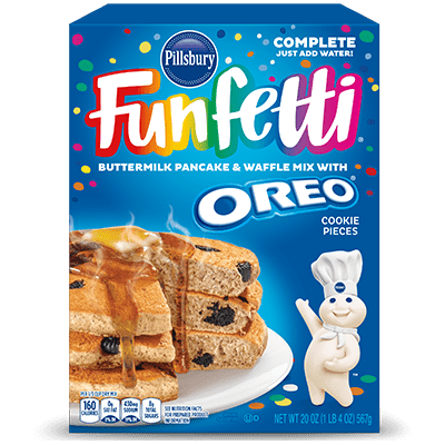 Funfetti® Complete Pancake & Waffle Mix with OREO® Cookie Pieces