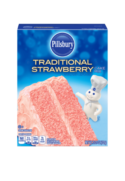 Traditional Strawberry Flavored Cake Mix