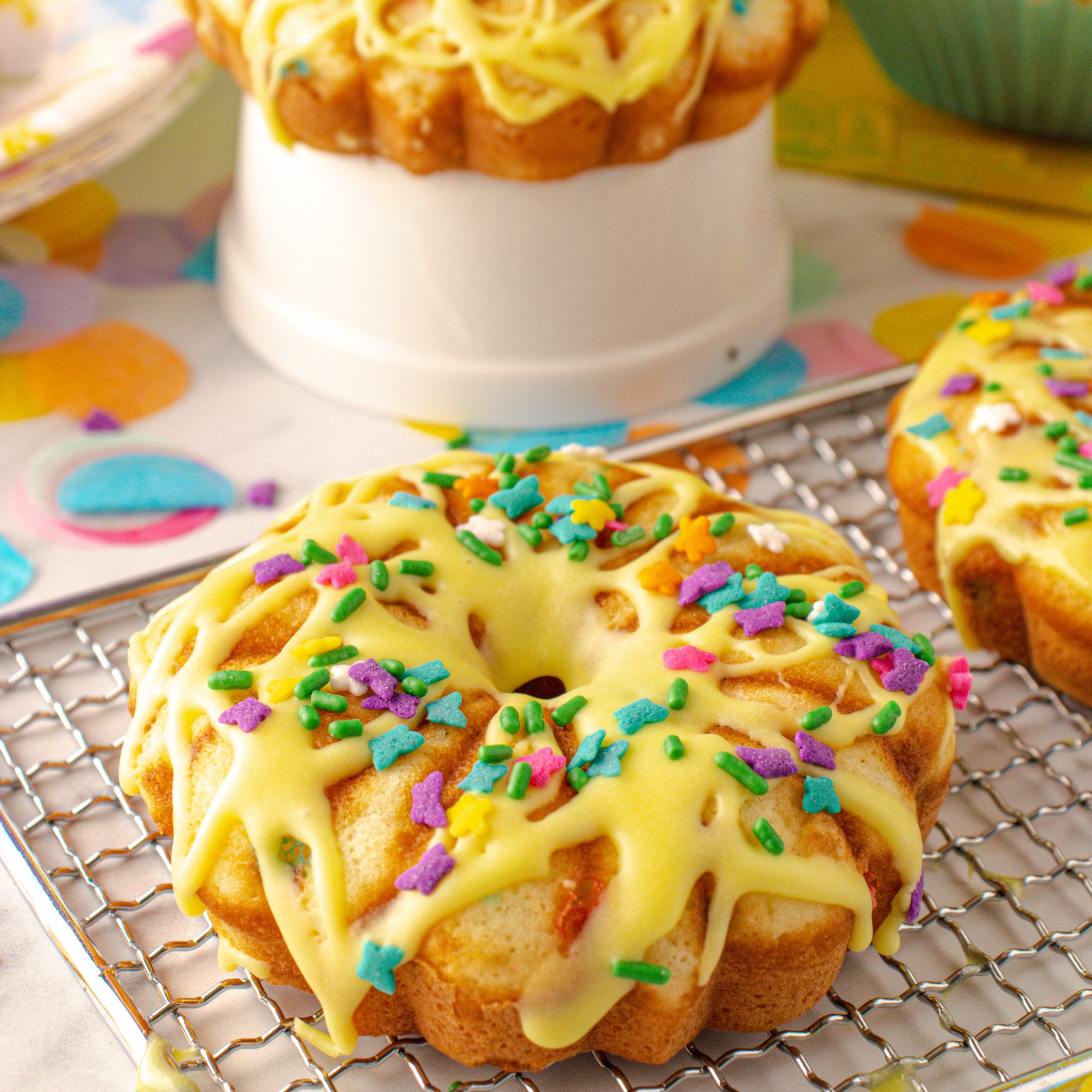 Funfetti® Spring Mini Cakes Recipe