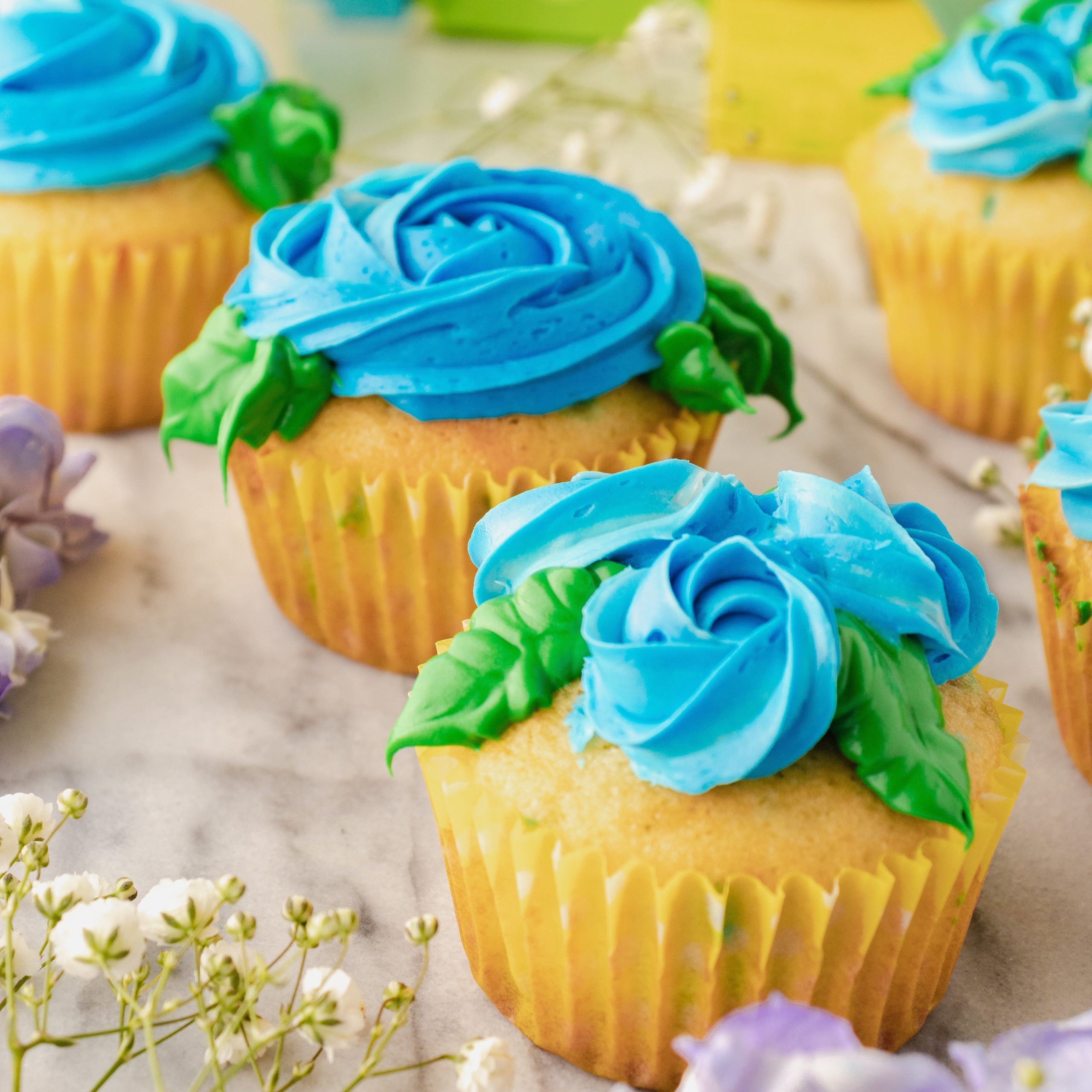 Spring Flower Cupcakes Recipe