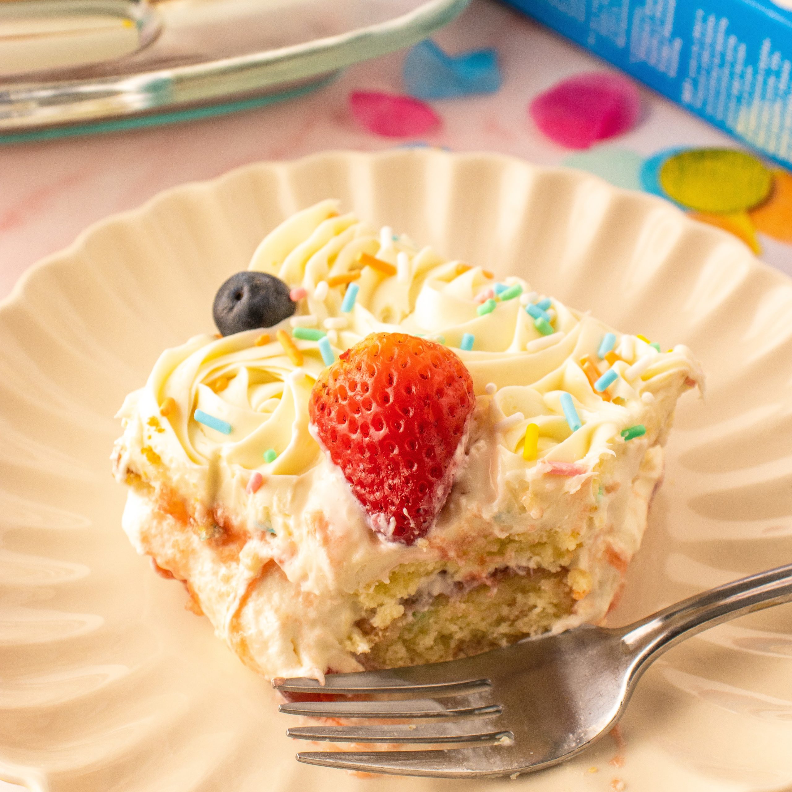 Funfetti® Berries and Cream Cake Recipe