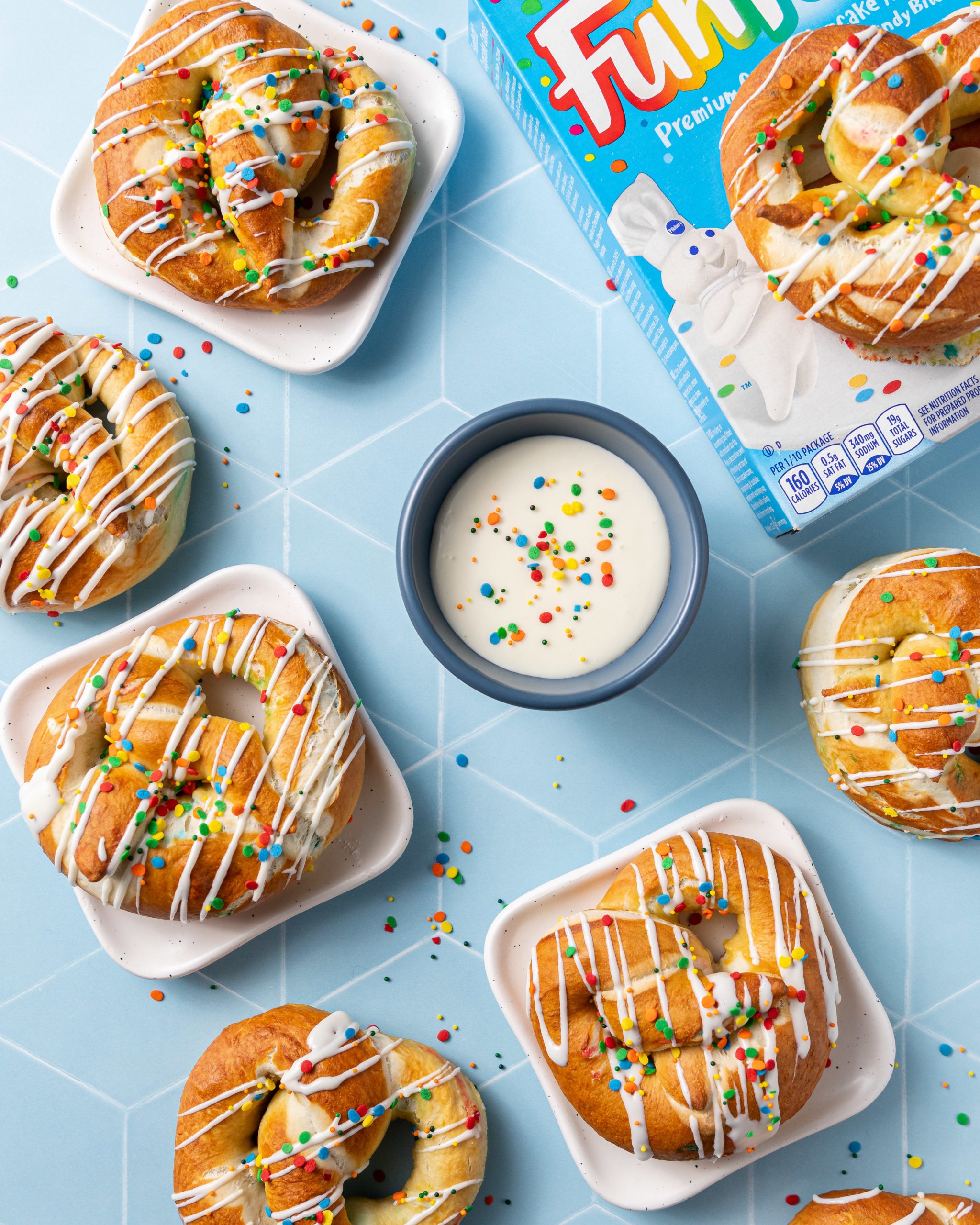 Funfetti® Cake Mix Pretzels Recipe