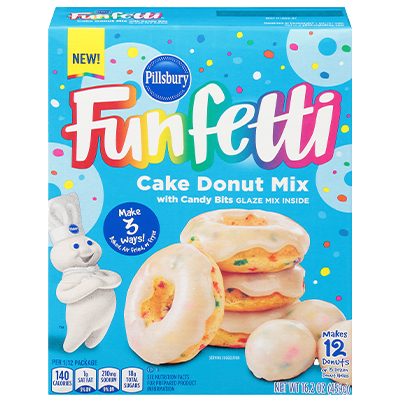 Funfetti® Cake Donut Mix with Candy Bits
