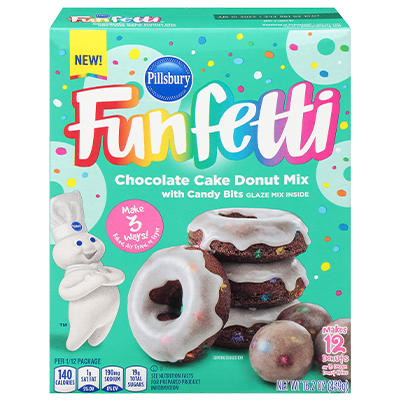 Pillsbury™ Funfetti® Chocolate Cake Donut Mix