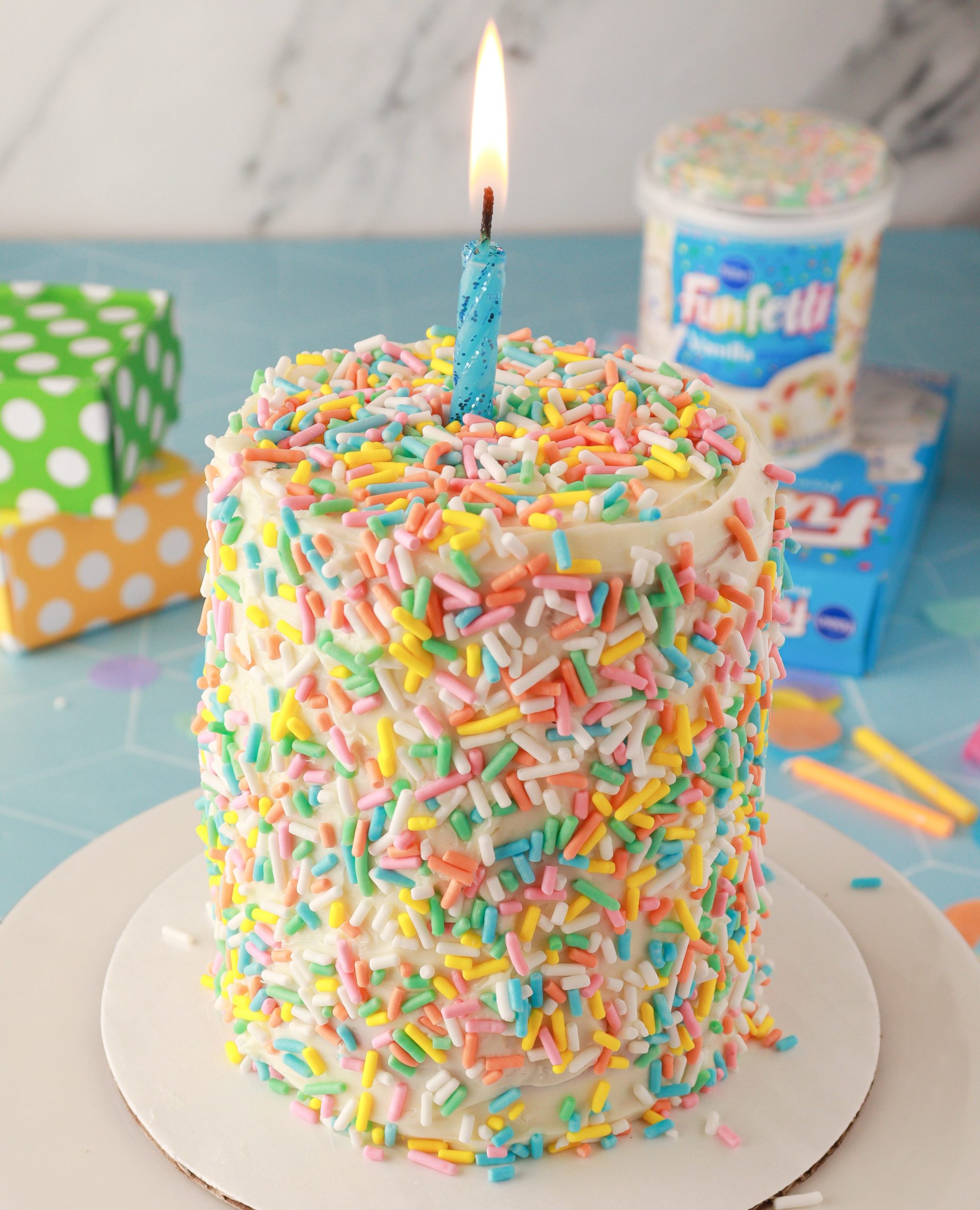 Funfetti Waffle Birthday Cake Recipe