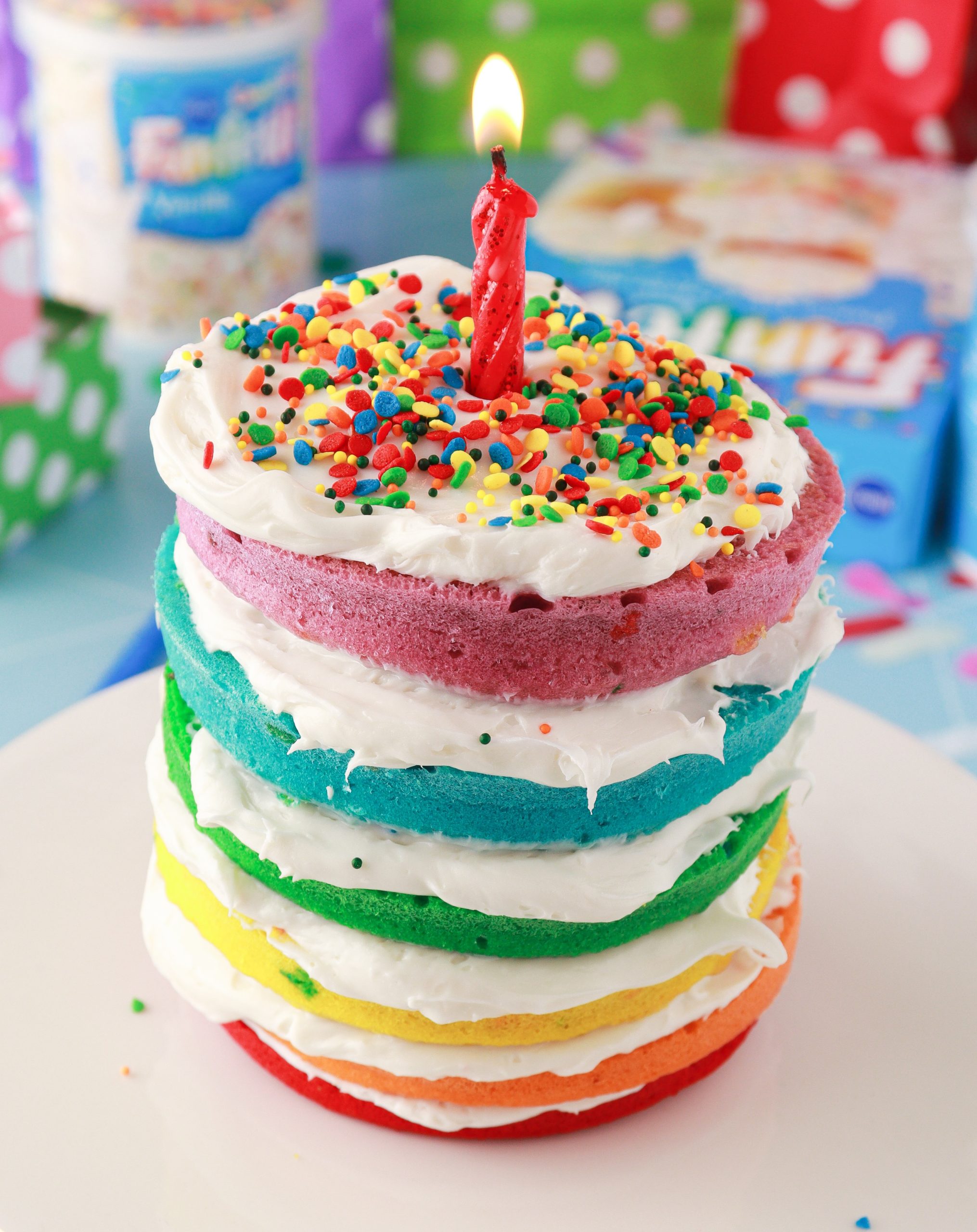 Birthday Rainbow Cake Recipe