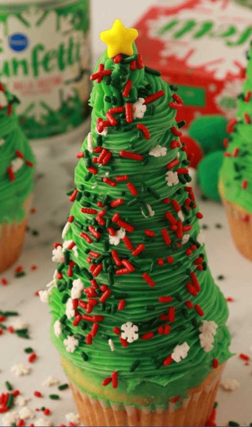 Christmas Tree Cupcakes Recipe