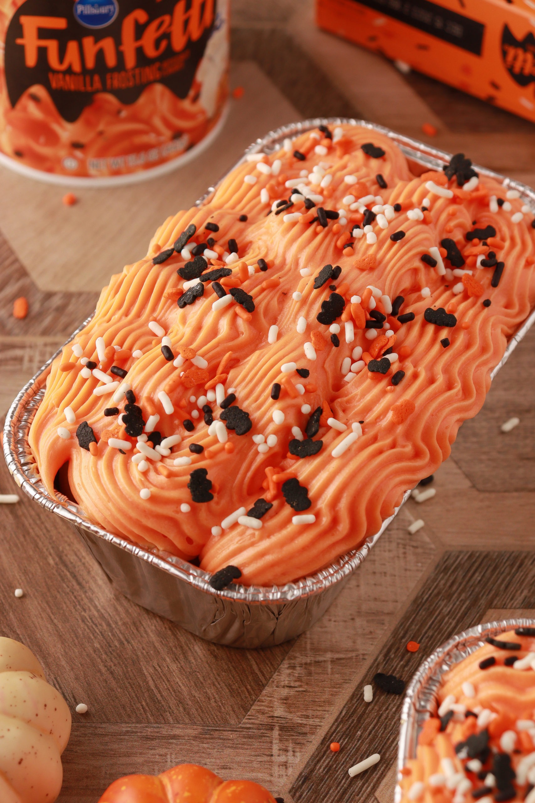 Halloween Loaf Pan Cakes Recipe