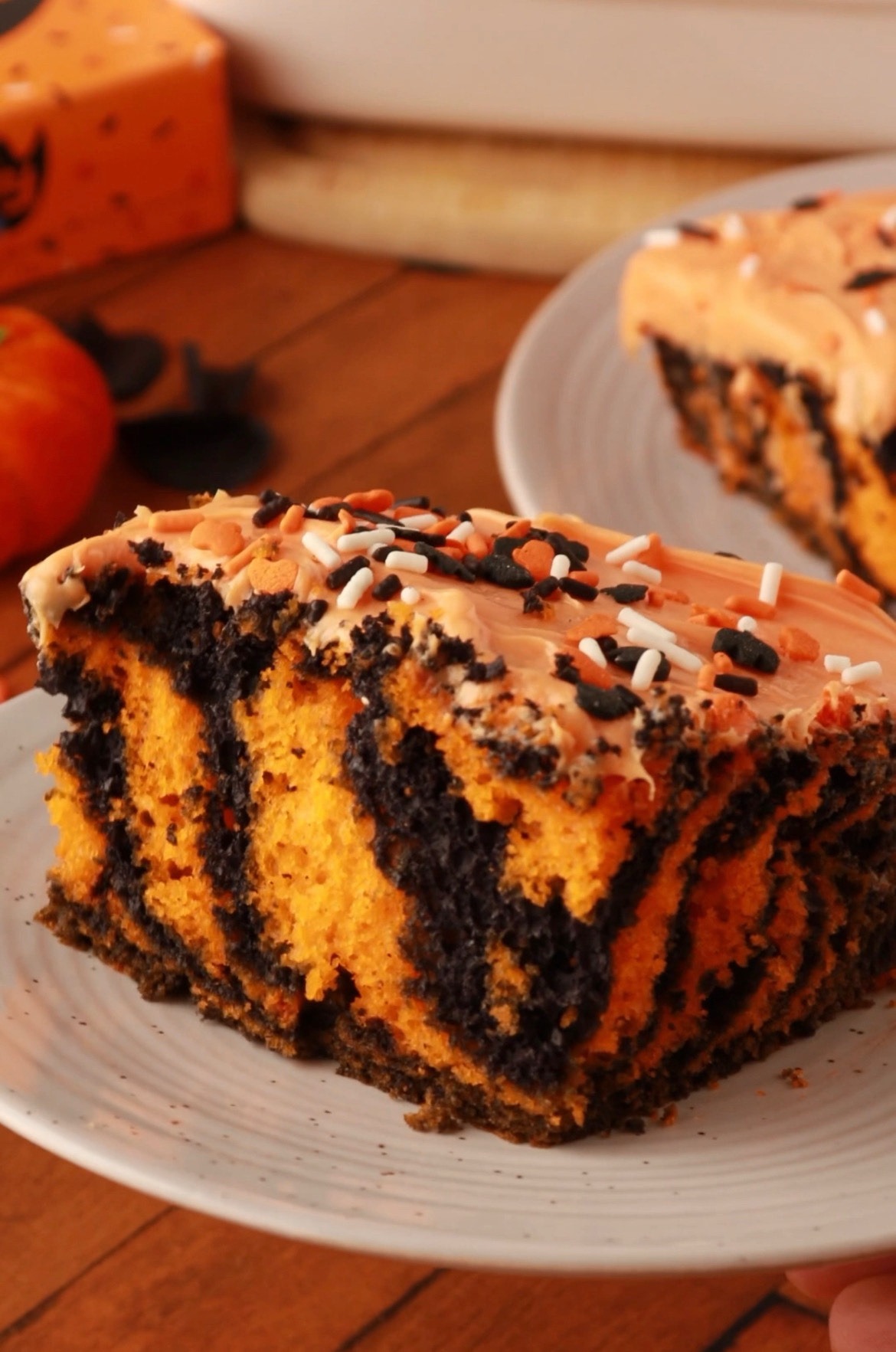 Halloween Zebra Cake Recipe