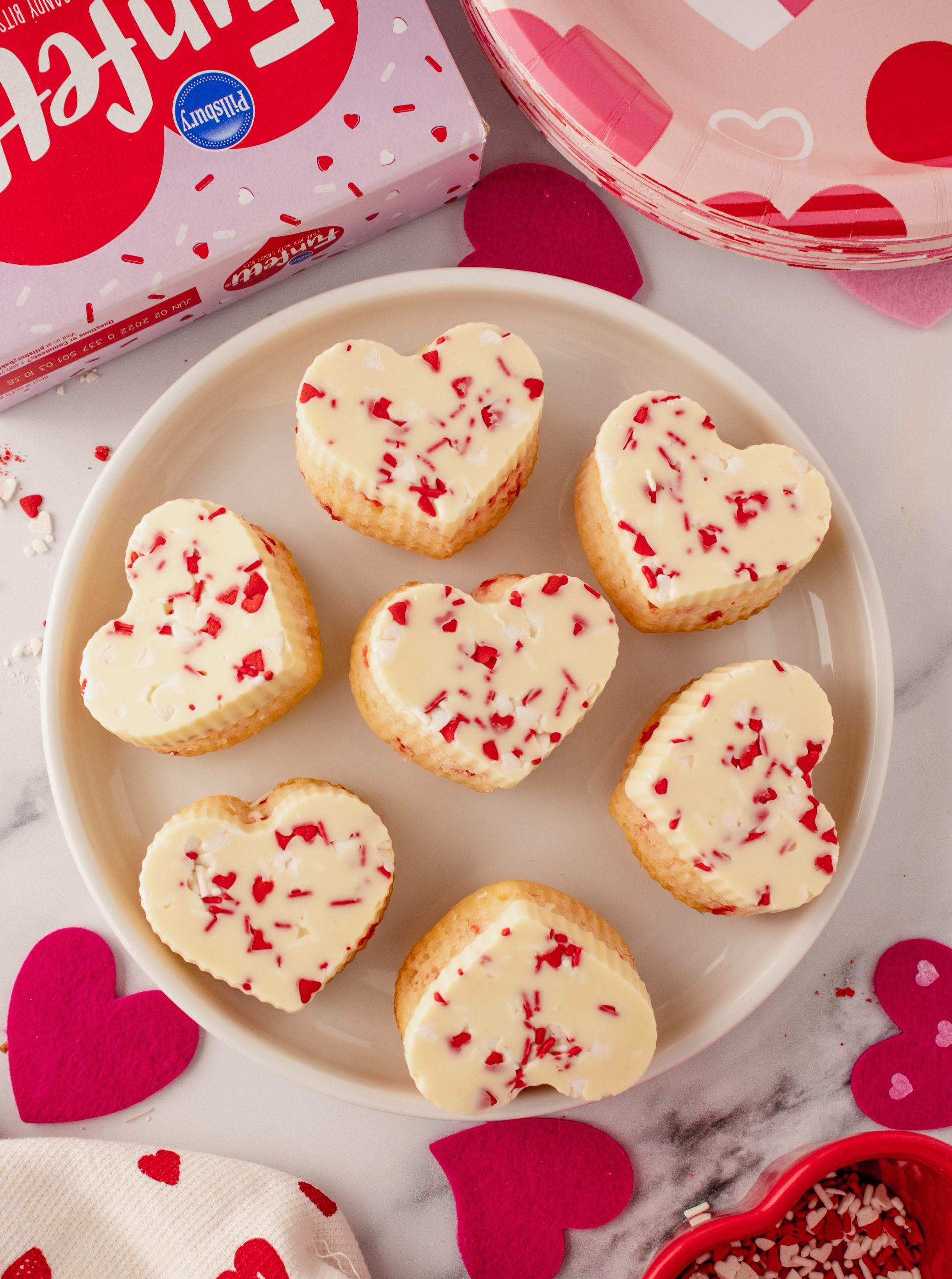 Funfetti® Valentine's Mini Heart Cakes Recipe