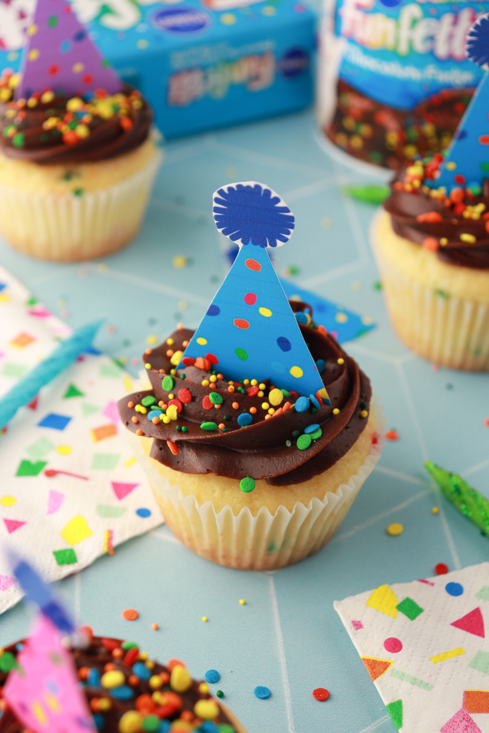 Birthday Hat Cupcakes Recipe