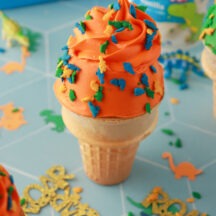 Dino Cupcake Cones Recipe