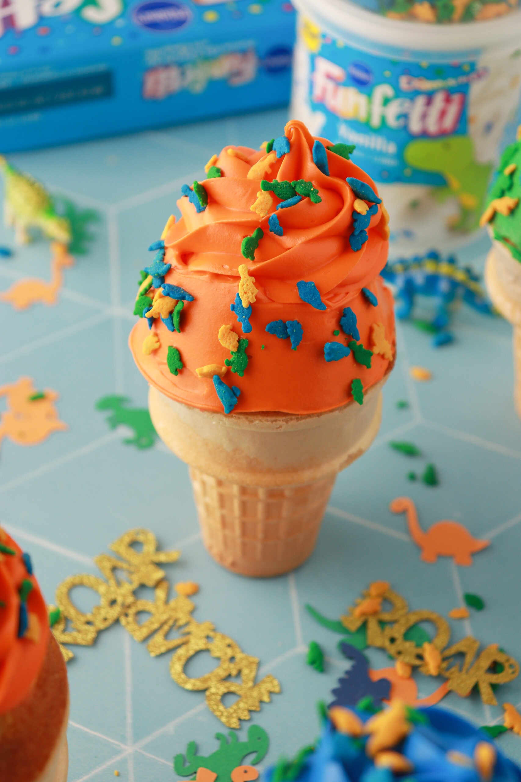 Dino Cupcake Cones Recipe