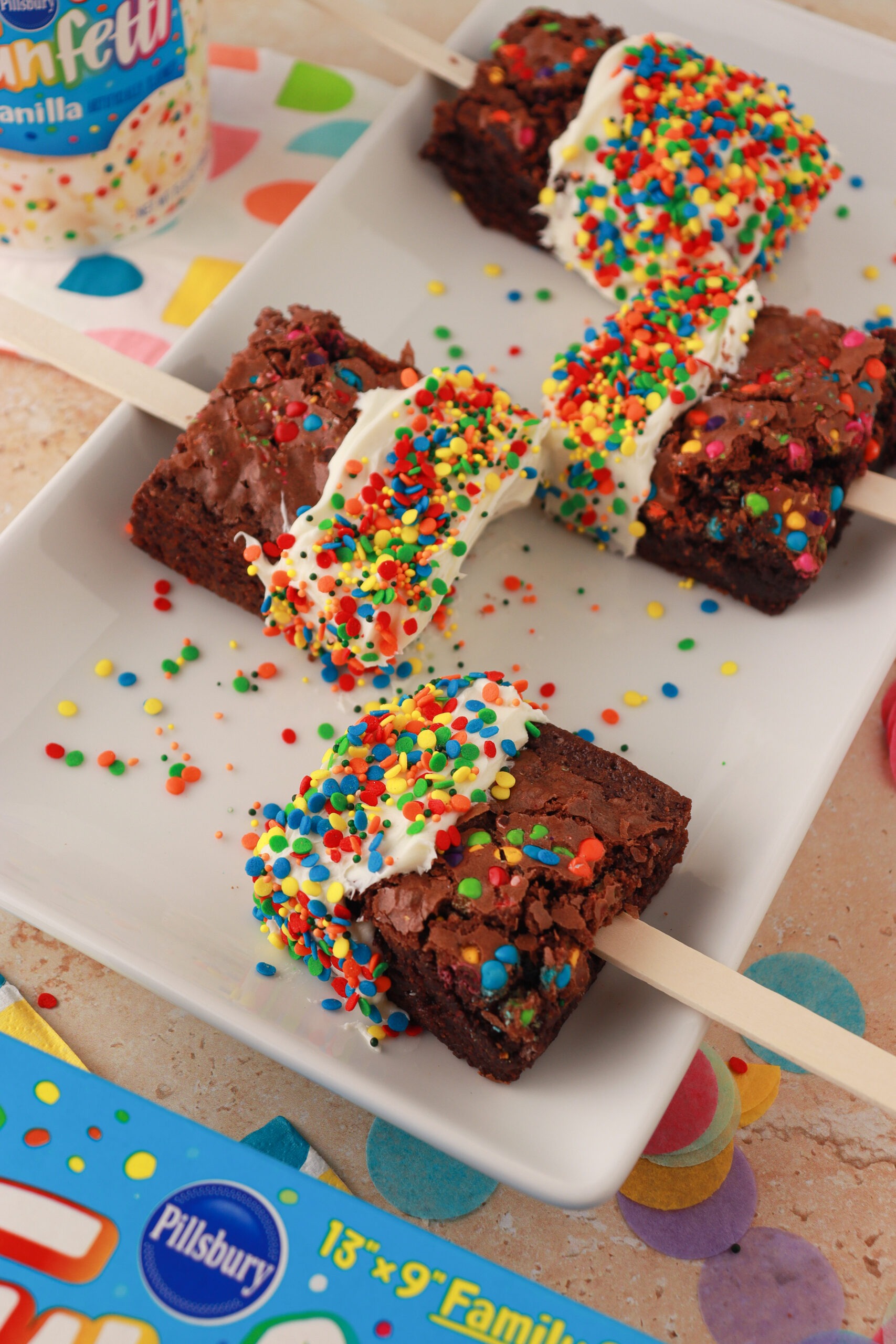 Funfetti™ Brownie Pops