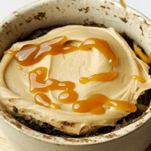 Caramel Latte Chocolate Mug Cakes Recipe