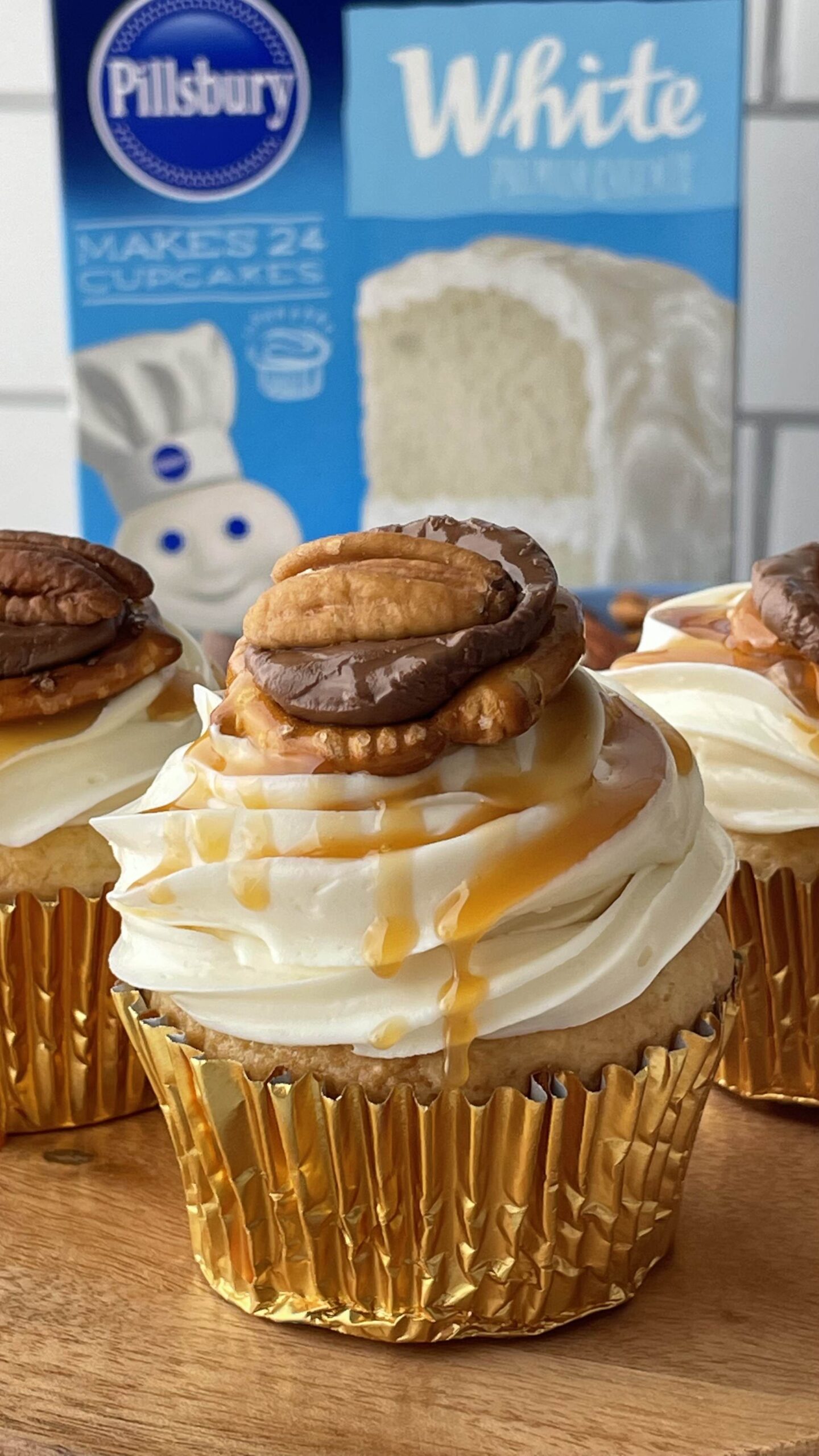 Caramel Pecan Cupcakes Recipe