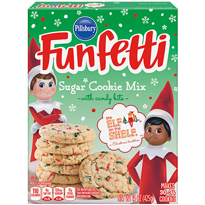 Funfetti® The Elf on the Shelf® Sugar Cookie Mix with Candy Bits​