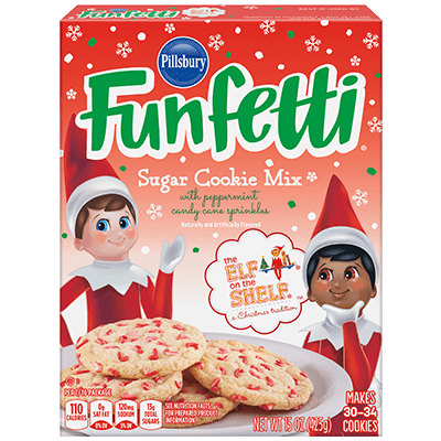 Funfetti® The Elf on the Shelf® Sugar Cookie Mix with Peppermint Sprinkles