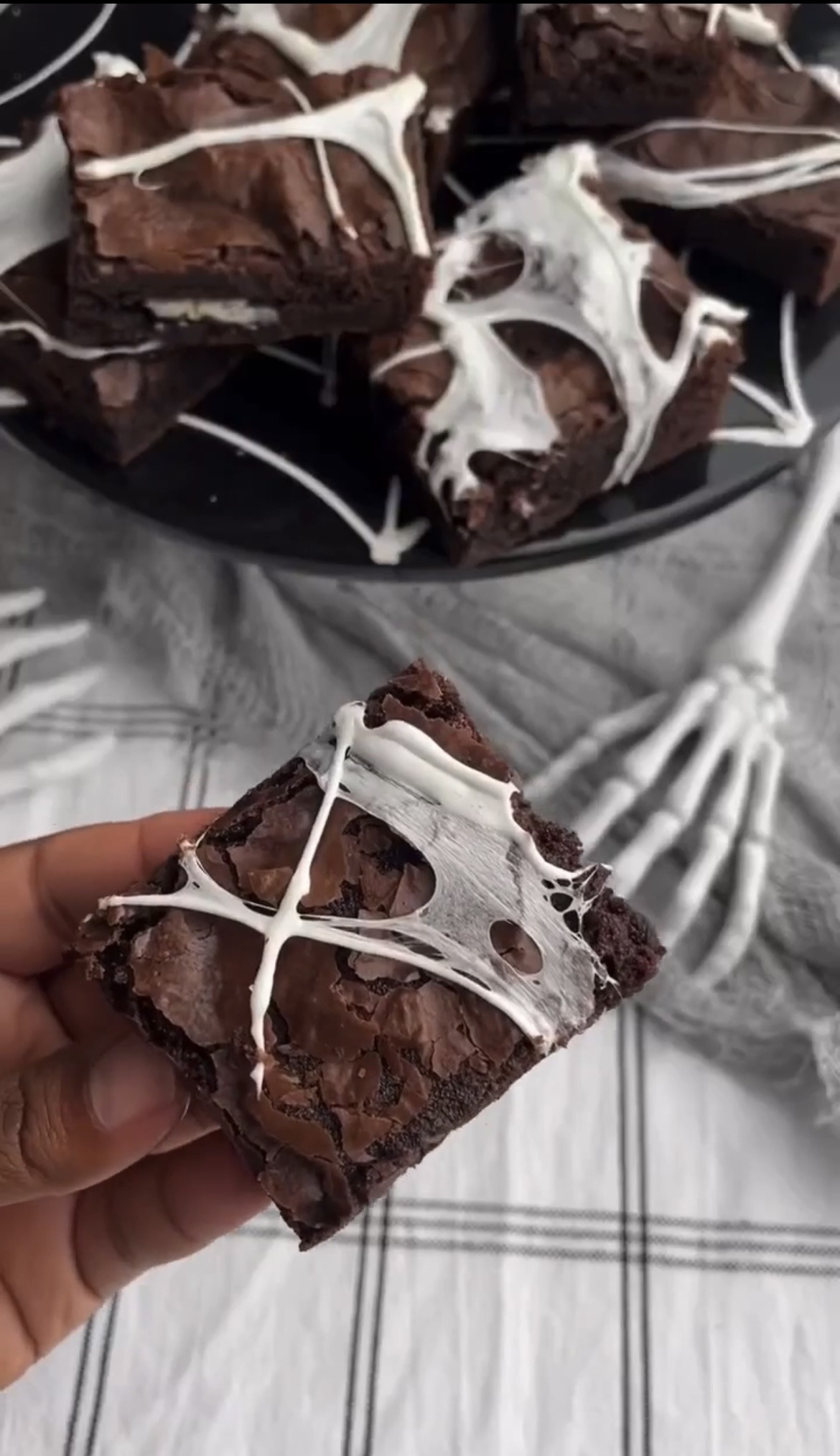 Spider Web Brownies Recipe