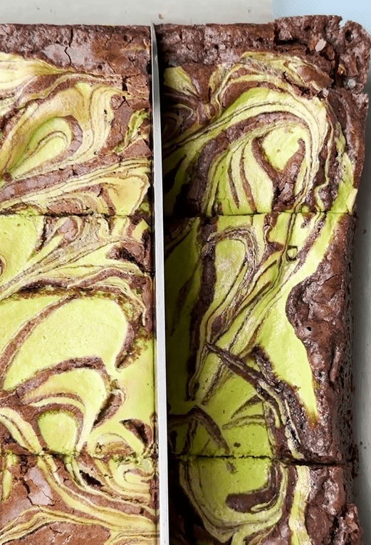 St. Patty's Green Swirl Brownies Recipe