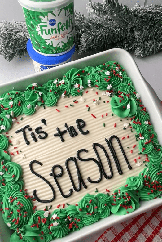 Tis The Season Sheet Cake Recipe