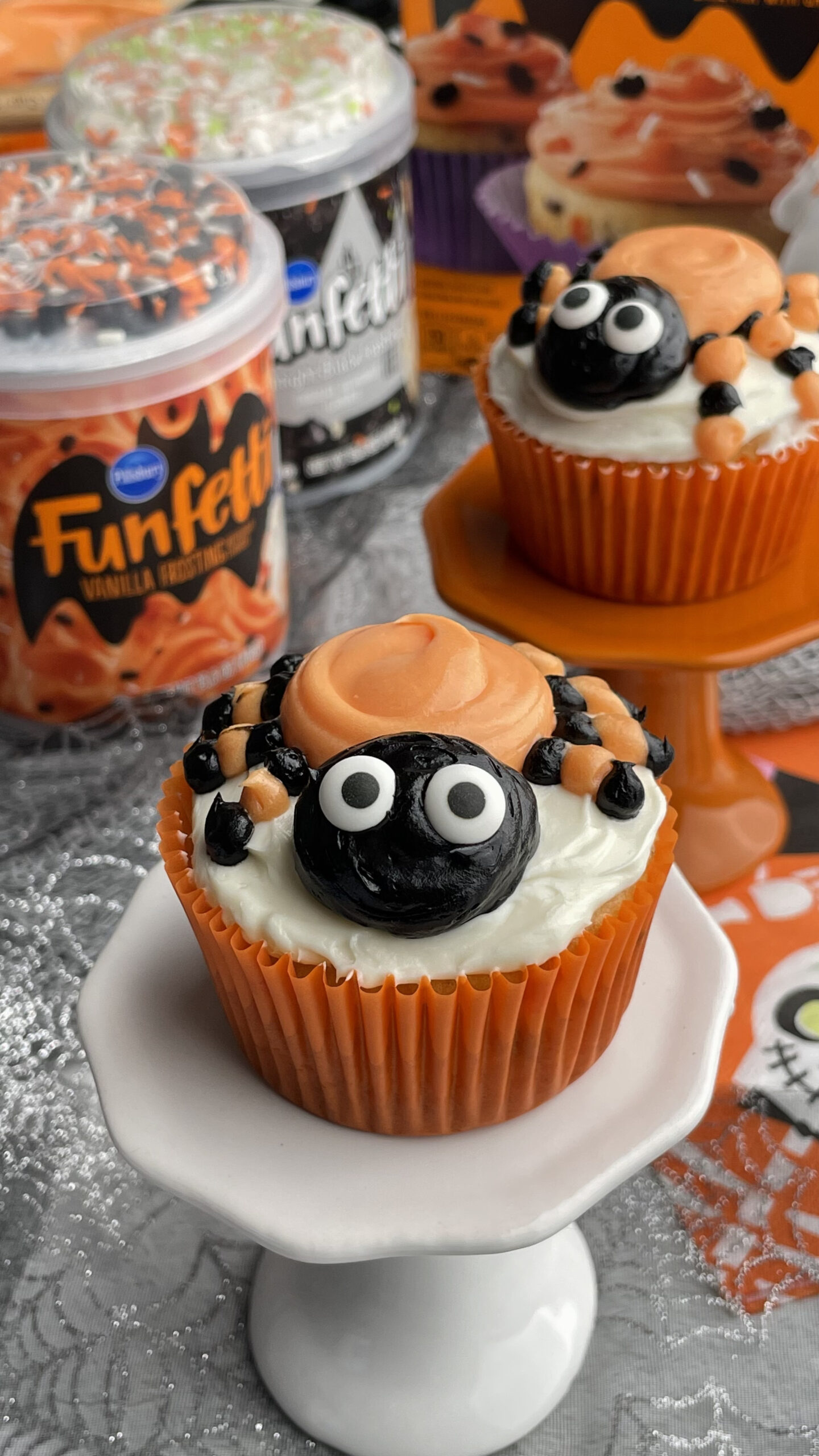 Halloween Spider Cupcakes