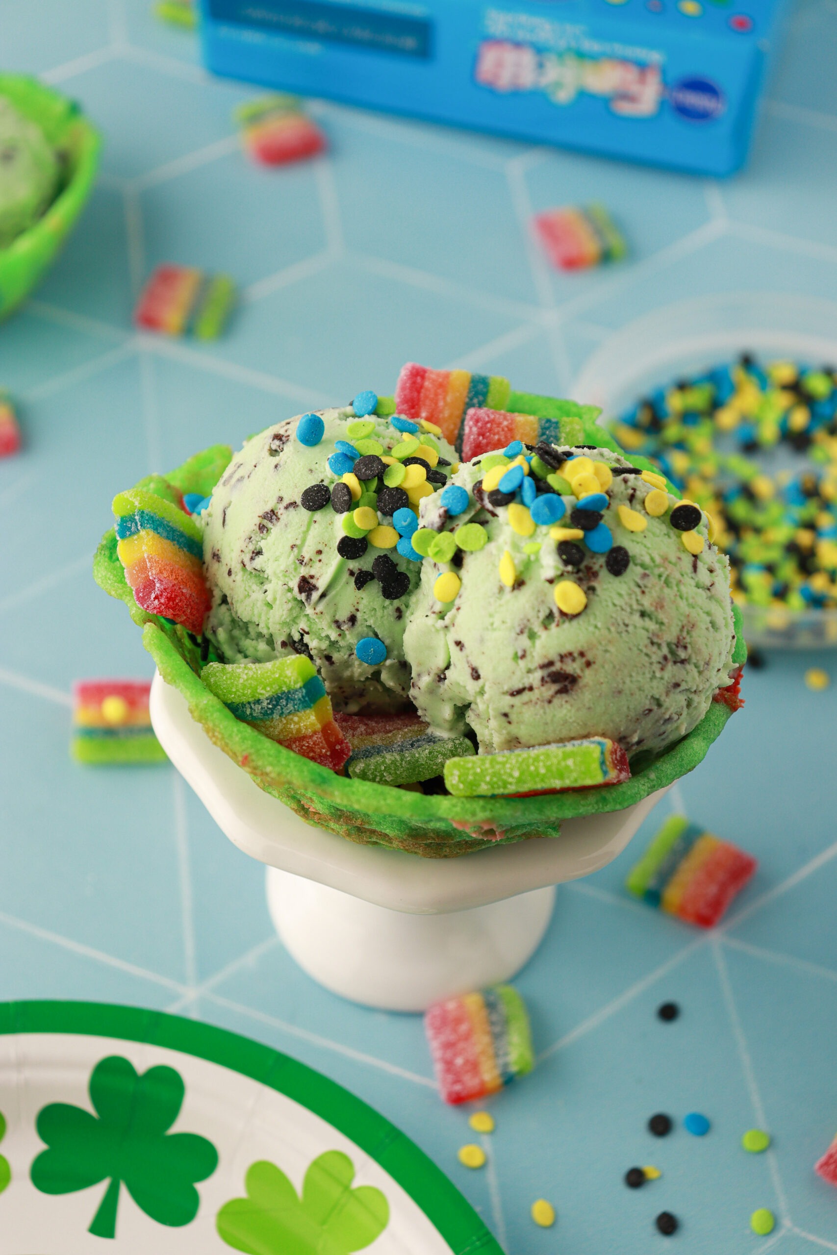 St. Patrick's Day Ice Cream Bowls Recipe