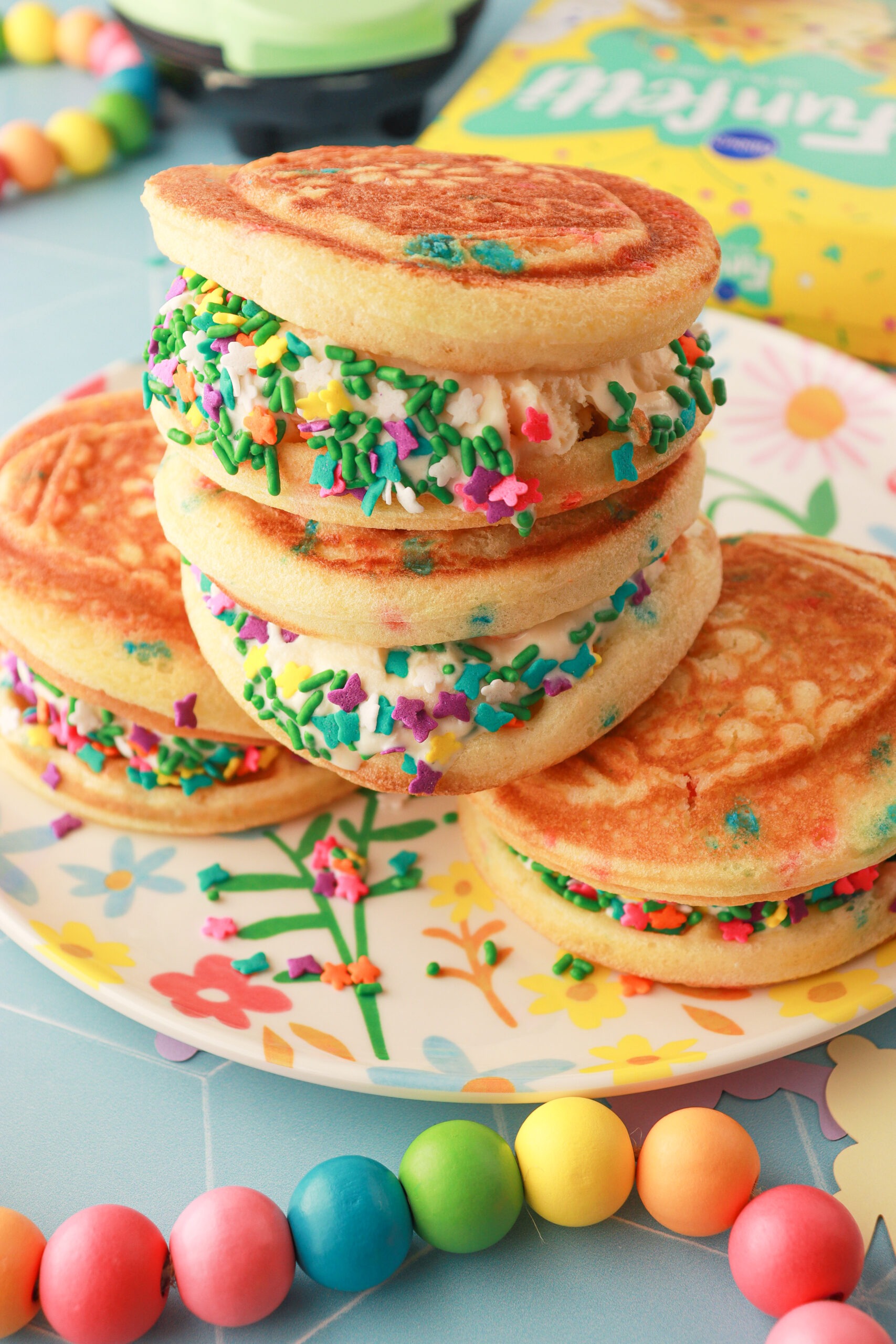 Easter Waffle Ice Cream Sandwiches Recipe