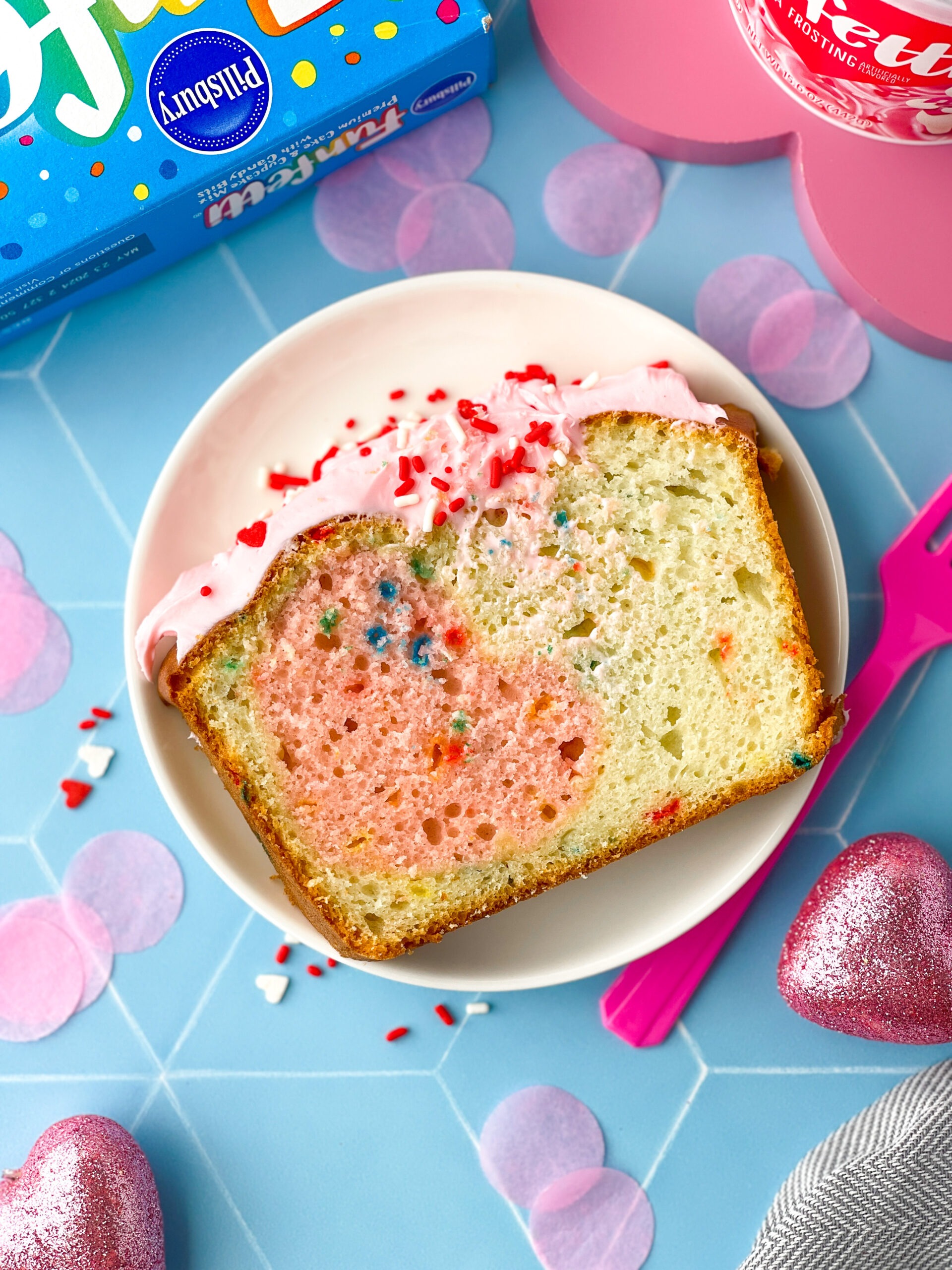Valentine's Day Heart Loaf Cake Recipe