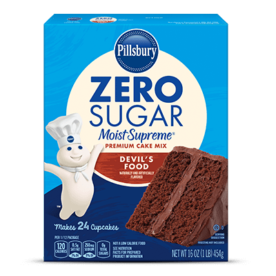 Pillsbury™ Zero Sugar Devil’s Food Premium Cake Mix