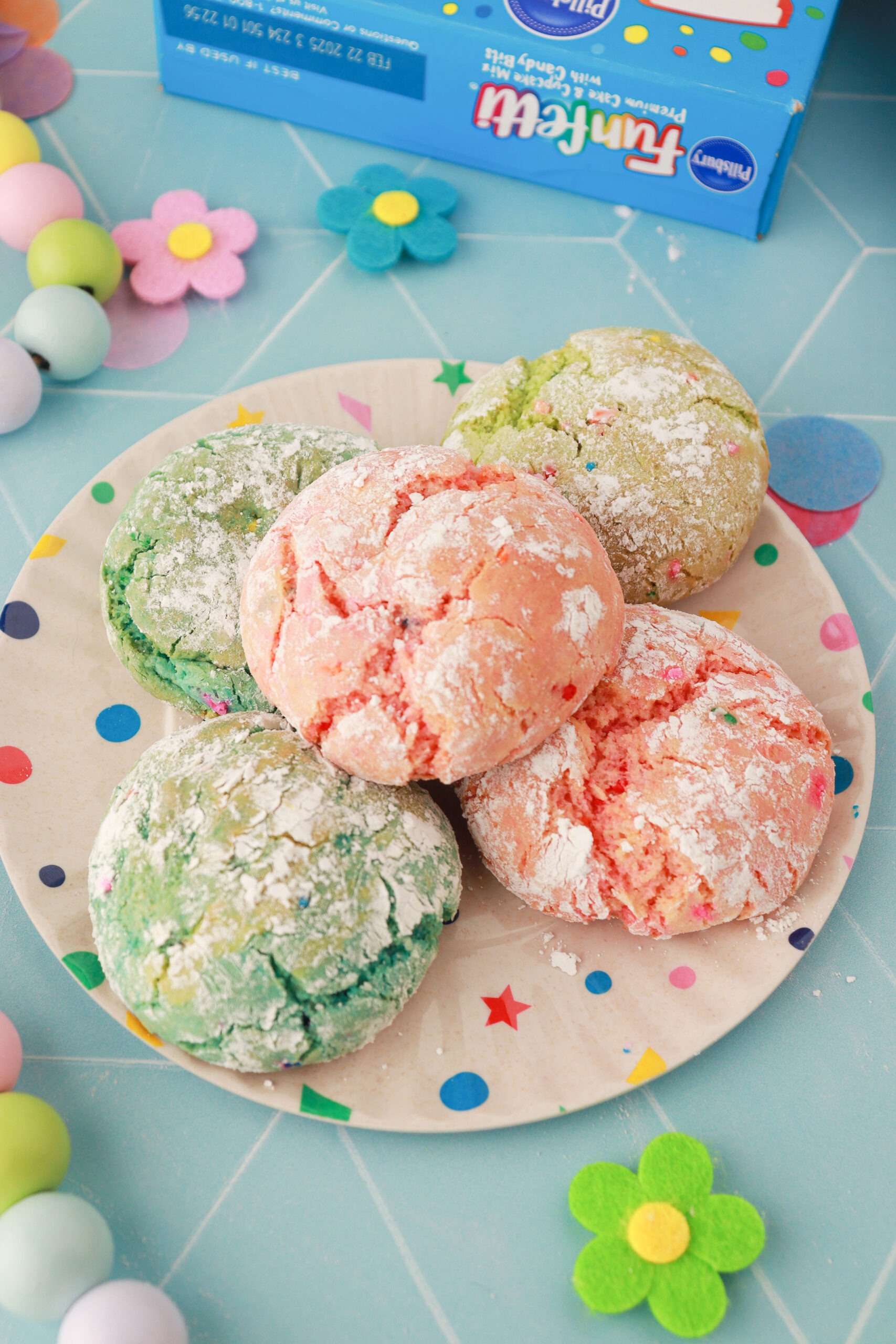 Spring Crinkle Cookies