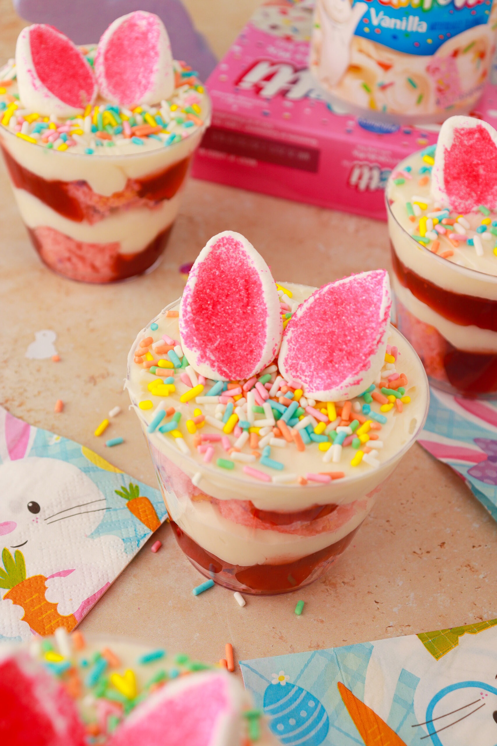 Mini Bunny Cake Cups Recipe