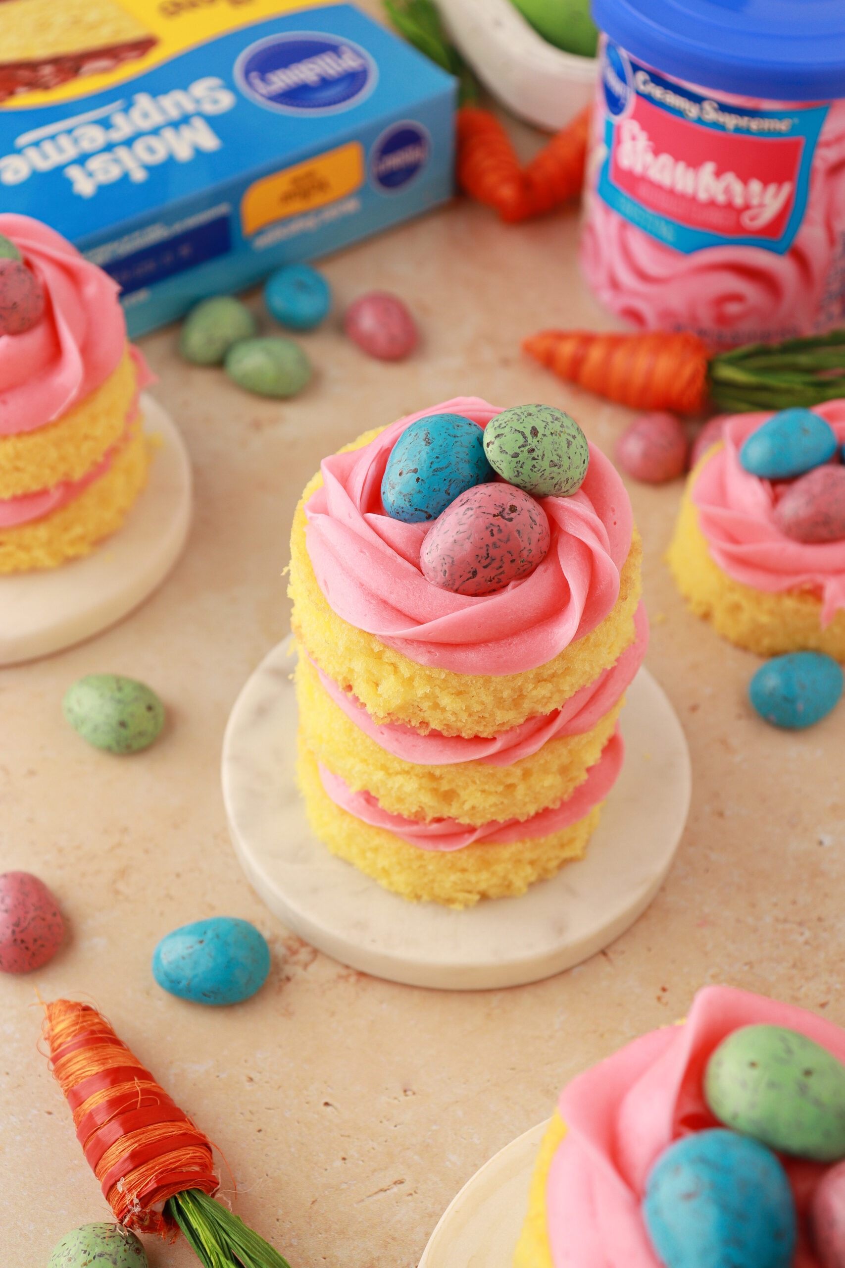 Easter Egg Mini Cake Towers Recipe