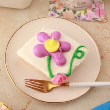 Spring Flower Sheet Cake
