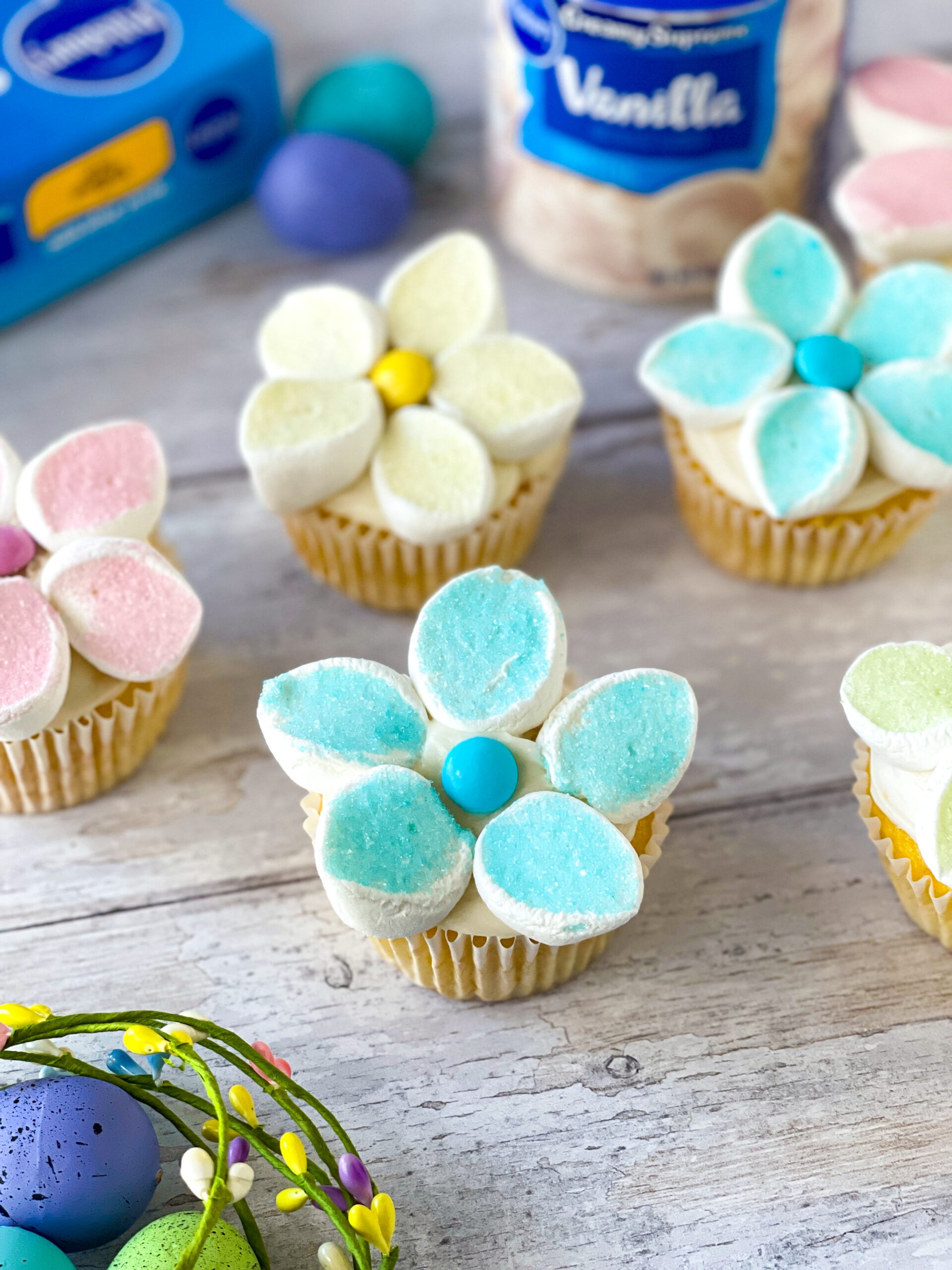 Marshmallow Flower Cupcakes Recipe