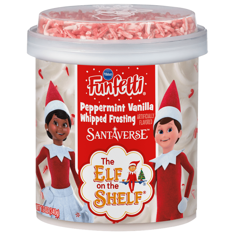 Funfetti ® The Elf on the Shelf ® Whipped Peppermint Vanilla Frosting with Peppermint Sprinkles​